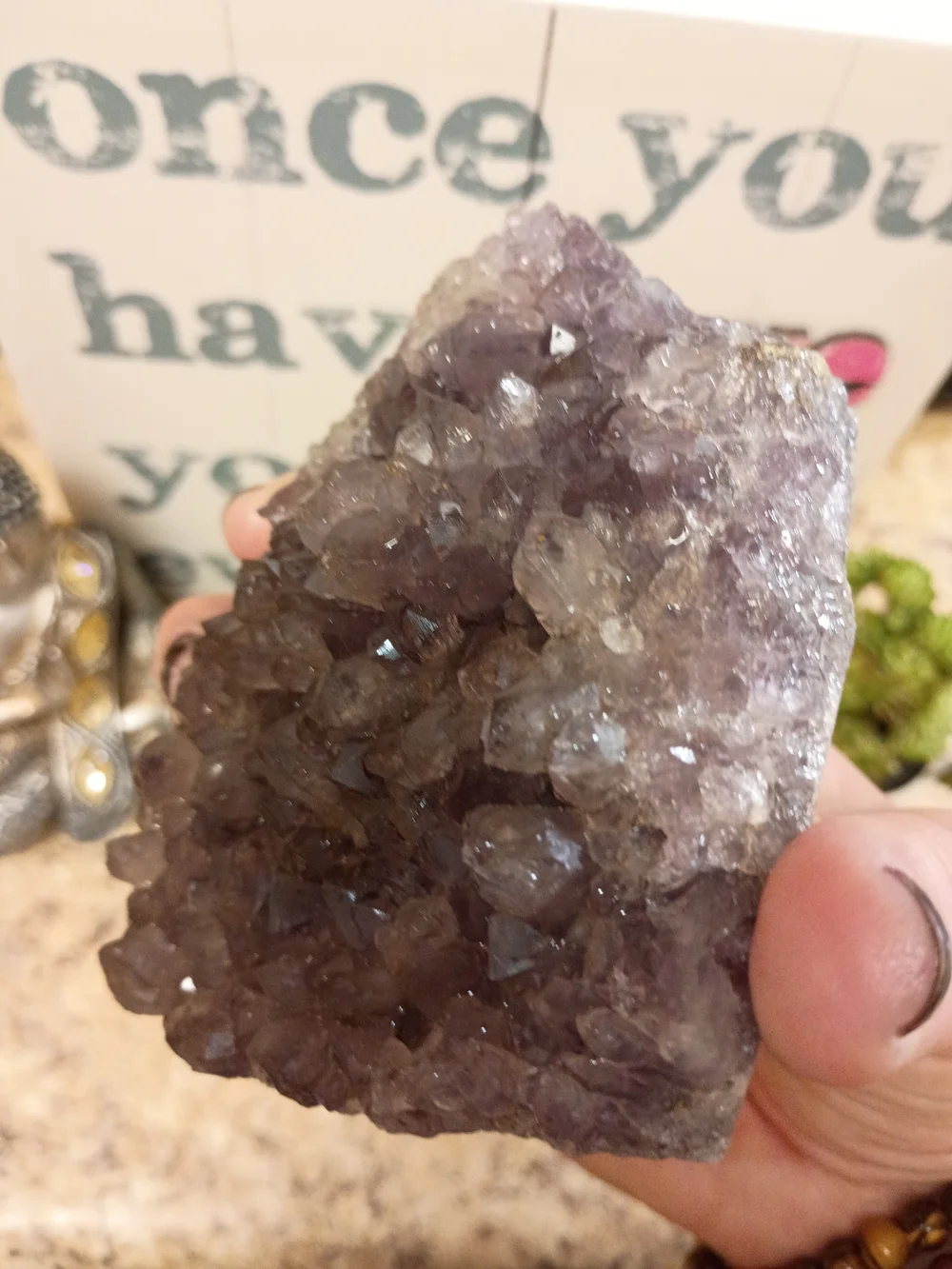 Uruguay Amethyst Geode Decorative Accent